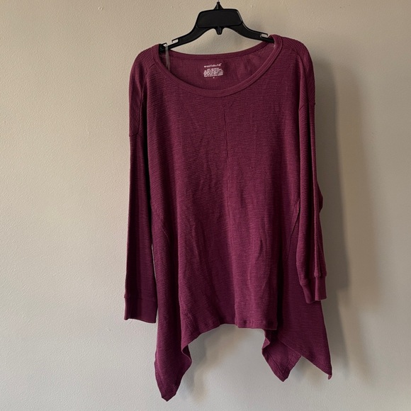 Westbound Tops - Westbound Burgundy long sleeve